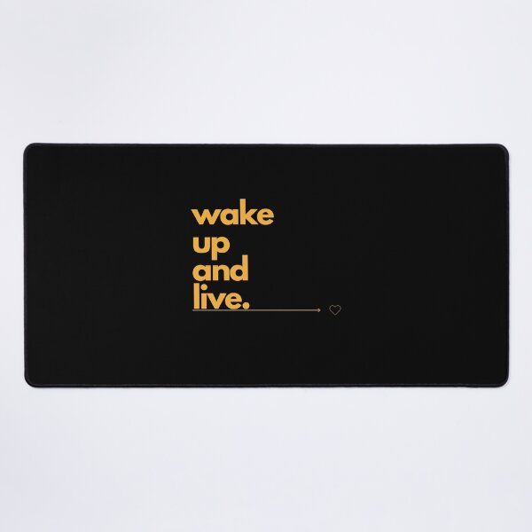 Item preview, wake up and live. shirt | Motivational quote | wall art | Minimalist | gift | friends | mindfulness | eye catcher | Clever sayings designed and sold by JoWillem.