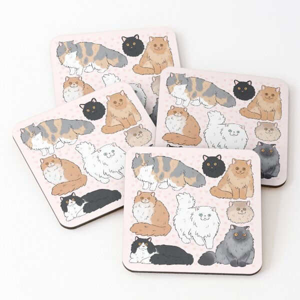 Item preview, Persian cat cute illustration pattern  designed and sold by Yarafantasyart.