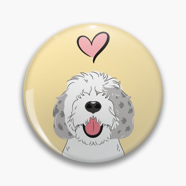 Item preview, Blue Merle Sheepadoodle 3 designed and sold by Lulupainting.