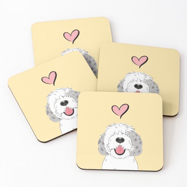 Item preview, Blue Merle Sheepadoodle 3 designed and sold by Lulupainting.