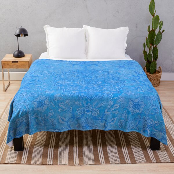 Item preview, Blue Royal Tile Wallpaper Pattern designed and sold by KellysComColors.