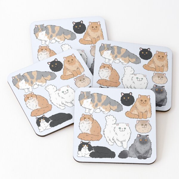 Item preview, Persian cat cute illustration pattern  designed and sold by Yarafantasyart.
