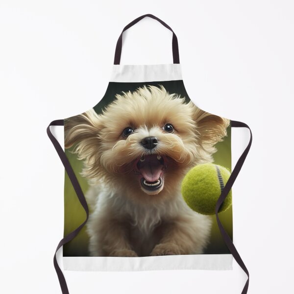Item preview, Dog Chasing Tennis Ball Happy Puppy Dog designed and sold by ArtfulAmbitions.