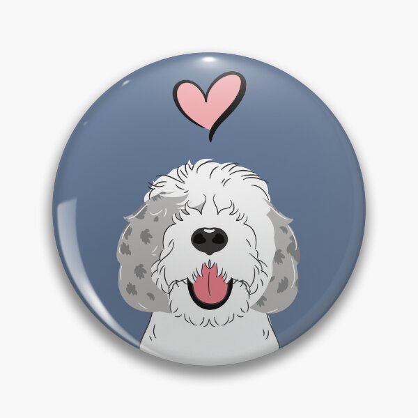 Item preview, Blue Merle Sheepadoodle 4 designed and sold by Lulupainting.