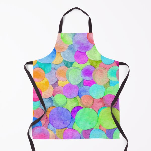 Item preview, polka dot watercolor multicolor pattern designed and sold by cutecrazytshirt.