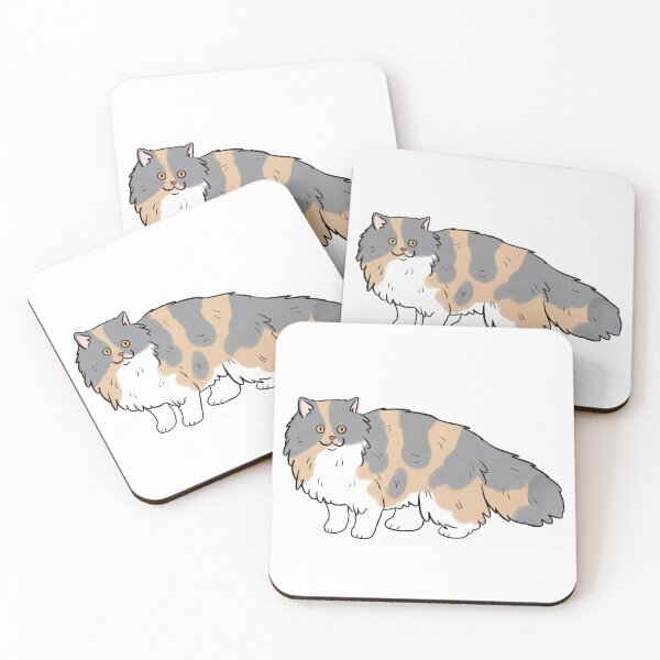 Item preview, Persian cat cute illustration designed and sold by Yarafantasyart.