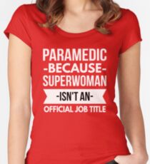 Paramedic Superwoman Women's Fitted Scoop T-Shirt