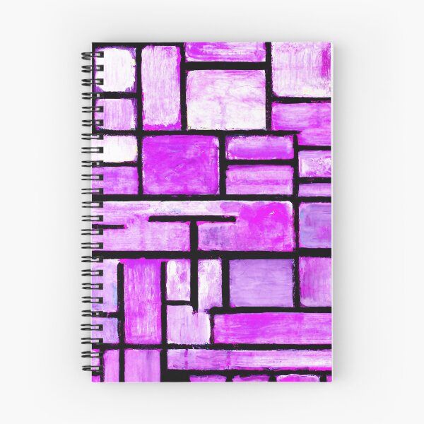 Item preview, Purple Geometric Square Painting designed and sold by KellysComColors.