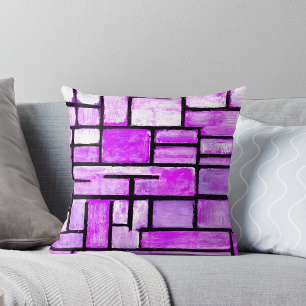 Item preview, Pintura Cuadrada Geométrica Púrpura designed and sold by KellysComColors.