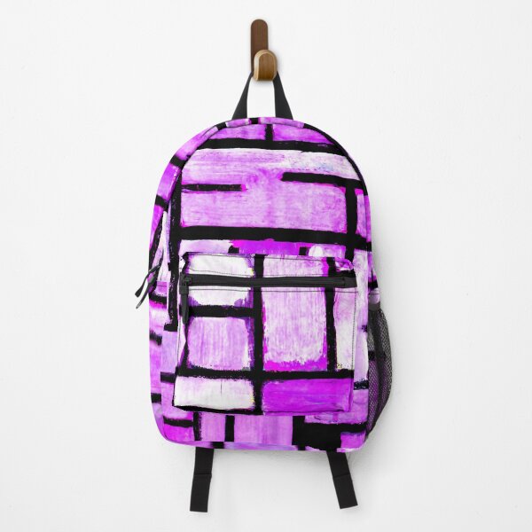 Item preview, Purple Geometric Square Painting designed and sold by KellysComColors.