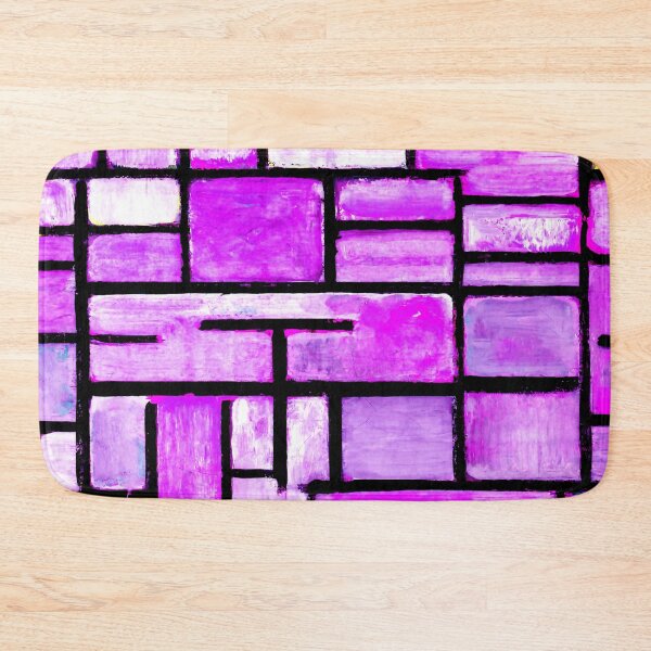 Item preview, Purple Geometric Square Painting designed and sold by KellysComColors.