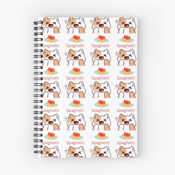 Item preview, cat eating spaghetti designed and sold by designoorkh.