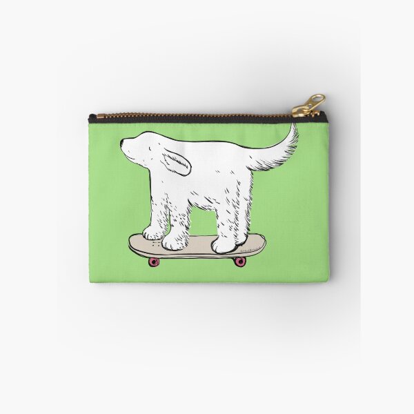 Item preview, White labrador skater on yasmine green designed and sold by Itsdomd.