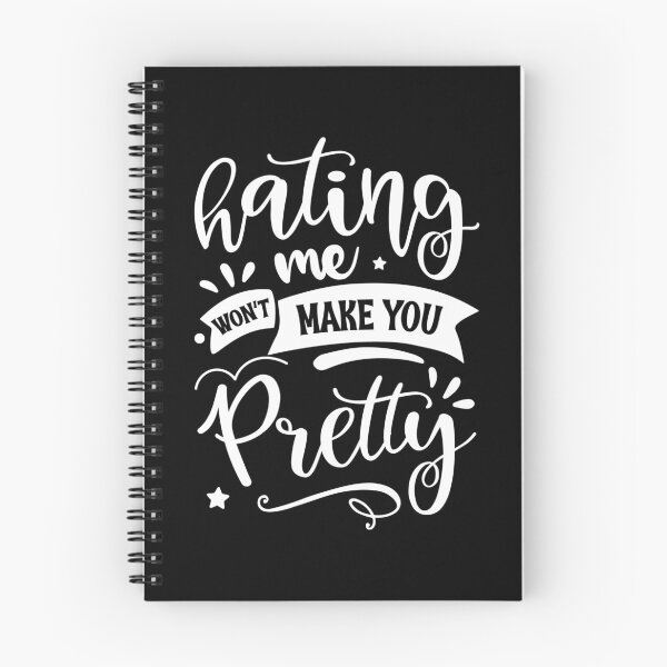 Item preview, HATING ME WON´T MAKE YOU PRETTY - funny sarcastic quote designed and sold by KatisDesign.