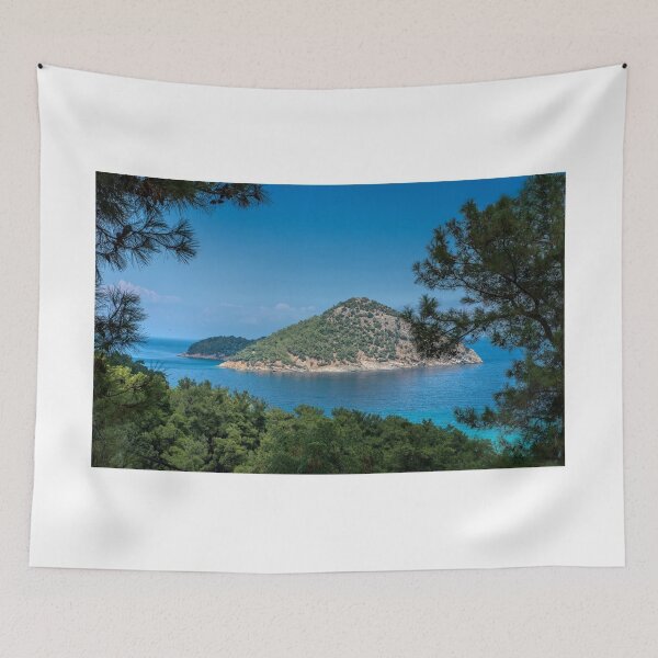 Item preview, Isla en el mar, vista regional desde la montaña designed and sold by Radoslav Nedelchev.
