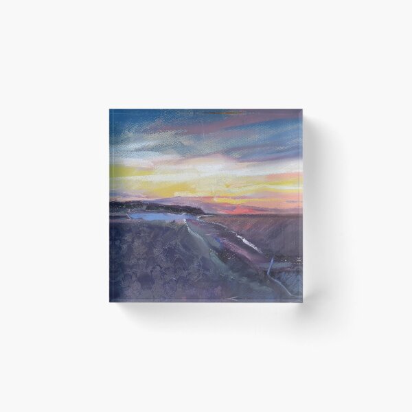Item preview, Sunset at Sandsend beach, Whitby, mixed media designed and sold by Duncan Wilson.