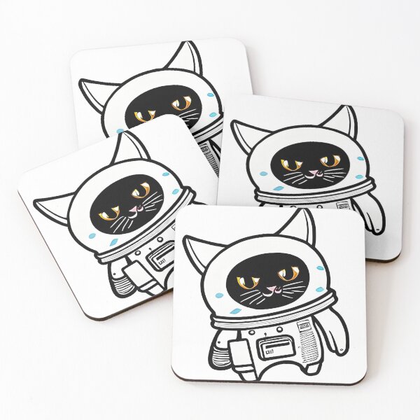 Item preview, Captain Whiskers The Cat in a Space Suit designed and sold by RollzArt.