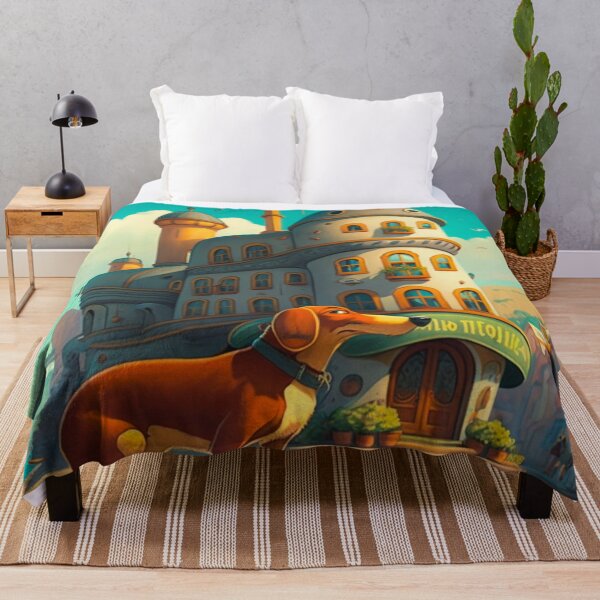 Artikelvorschau, Dachshund in the city #1 entworfen und verkauft von Artistic Pandas.