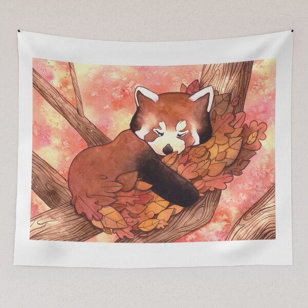 Item preview, Cute Sleeping Red Panda designed and sold by Cristiana Palestini.