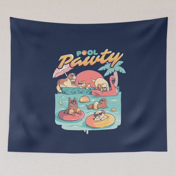 Item preview, Pool Pawty - Cute Summer Dog Gift designed and sold by EduEly.