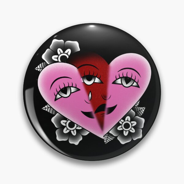 Item preview, Traditional Tattoo Crying Heart Mask designed and sold by Ames-O-Art.