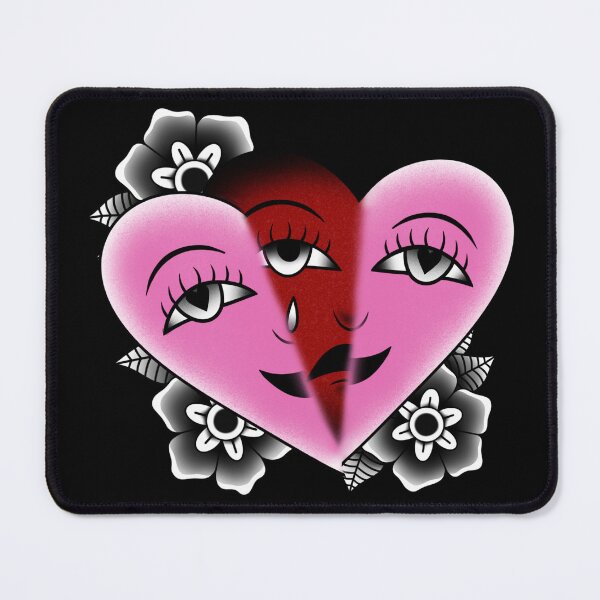 Item preview, Traditional Tattoo Crying Heart Mask designed and sold by Ames-O-Art.