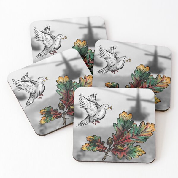Item preview, Lithuanian Colored Oak and Peace Dove / Detailed Digital Painting for Lithuanians designed and sold by impressionofmel.