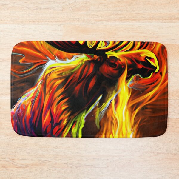 Item preview, Fire Moose, Ai Generated Art  designed and sold by ACC .