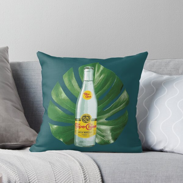Item preview, TopoChico Bottle in front a Plant leaf. designed and sold by BrettKunze.