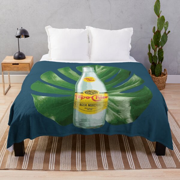 Item preview, TopoChico Bottle in front a Plant leaf. designed and sold by BrettKunze.