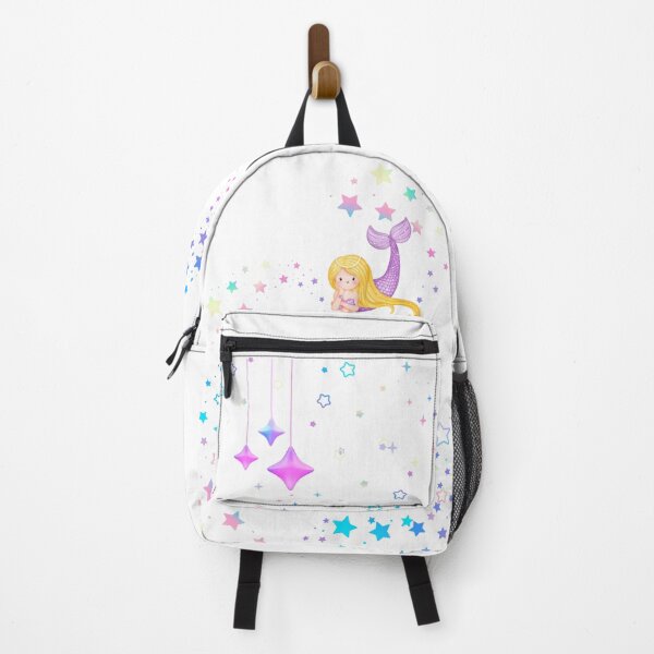 Item preview, Cute Mermaid Surrounded by Colorful and Sparkling Stars designed and sold by Usagi-Kun.