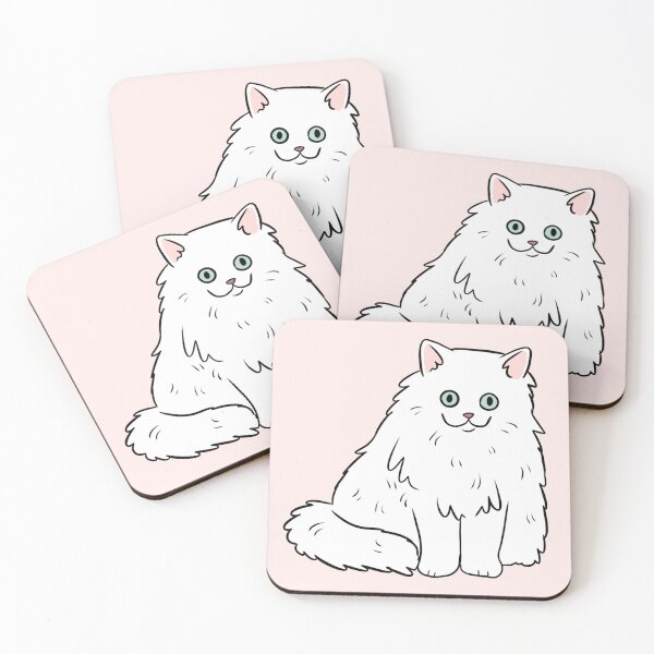 Item preview, Persian cat cute illustration designed and sold by Yarafantasyart.