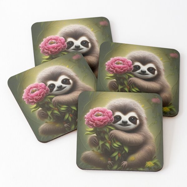Item preview, Cutest  Sloth original digital artwork  designed and sold by kosmicfairytale.