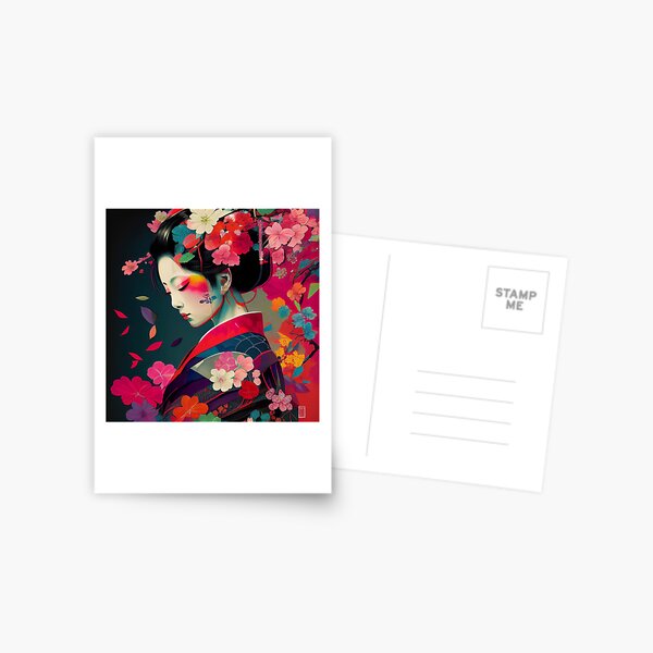 Item preview, Samurai, Geisha, Yakuza, traditional Japanese paintings designed and sold by The-Dark-Art.