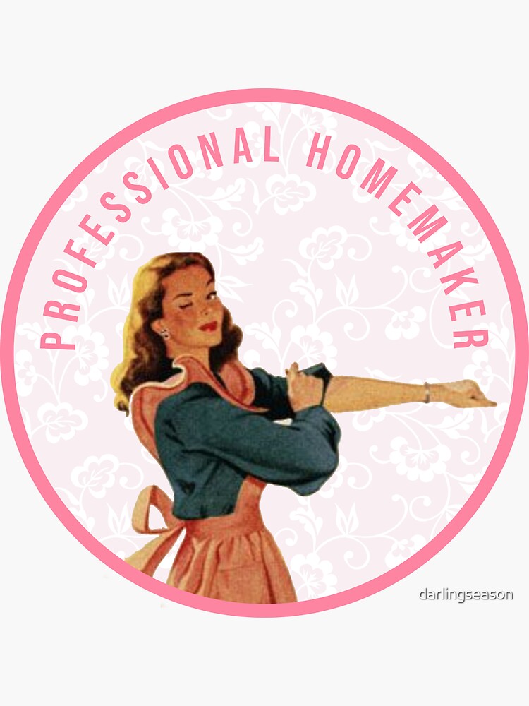 Thumbnail 3 of 3, Sticker, Professional Homemaker Gift designed and sold by darlingseason.