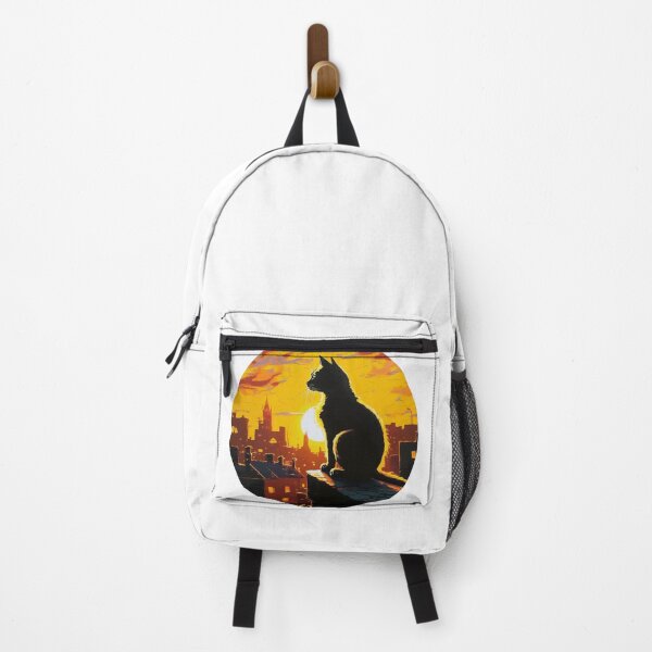 Item preview, Cat Watching Sunset Scene designed and sold by okamitouch.