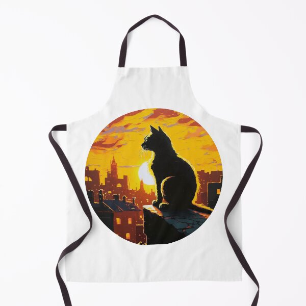 Item preview, Cat Watching Sunset Scene designed and sold by okamitouch.