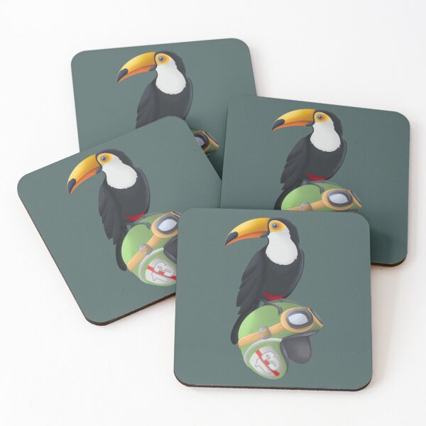 Aperçu de l'œuvre Toucan et casque. créée et vendue par BrettKunze.