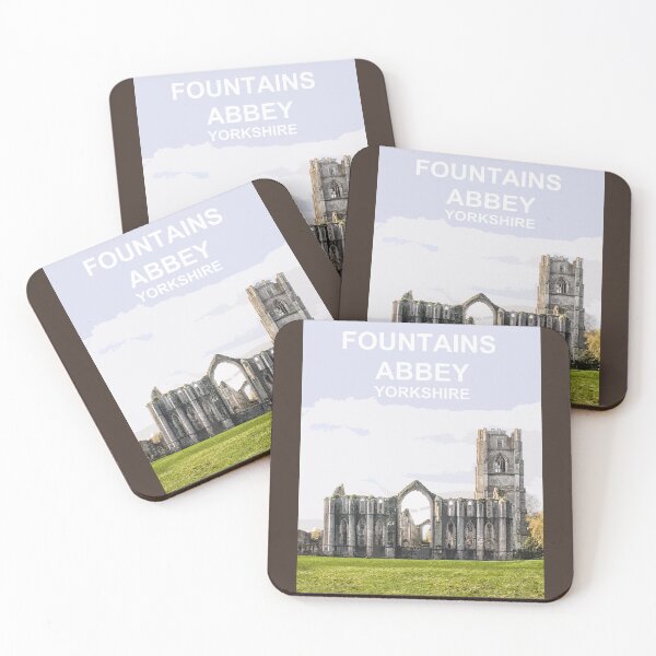 Item preview, Fountains Abbey, North Yorkshire UK. Travel poster designed and sold by BarbaraGlebska.