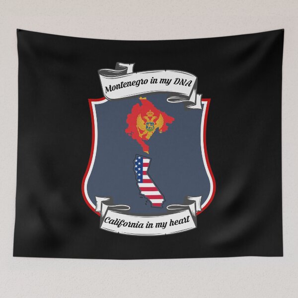 Item preview, Montenegro in my DNA, California in my heart Heritage designed and sold by Tony ⭐⭐⭐⭐⭐.
