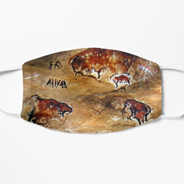 Altamira Bisons. Altamira cave paintings Flat Mask