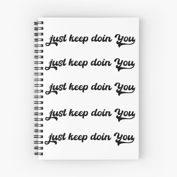 Item preview, just keep doin you black text sticker pack designed and sold by EmeraldeaArt.