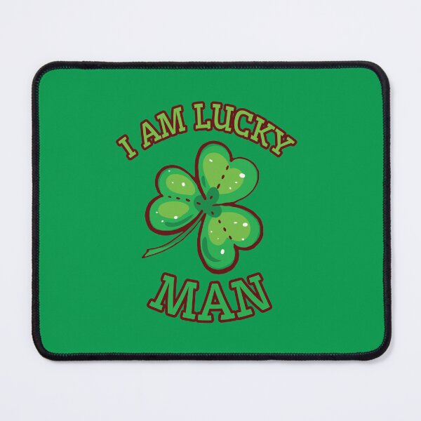 Item preview, I Am Lucky Man Green Clover Leaf designed and sold by bolkibox.