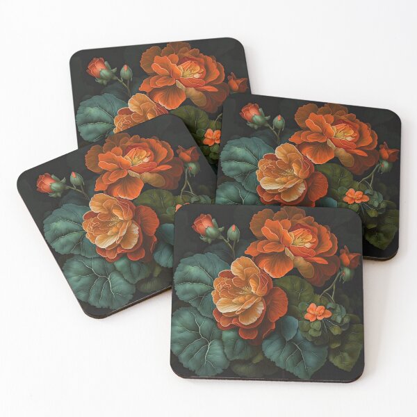 Item preview, Orange Begonias designed and sold by Vanover Designs.