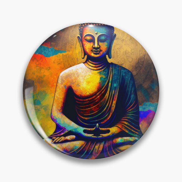Item preview, Mesmerizing Colorful Buddha Artwork designed and sold by bharuarts.