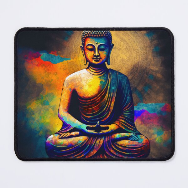 Item preview, Mesmerizing Colorful Buddha Artwork designed and sold by bharuarts.