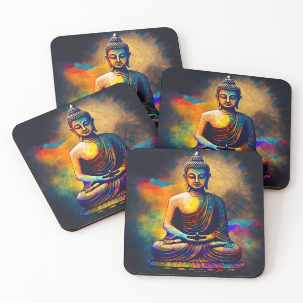 Item preview, Mesmerizing Colorful Buddha Artwork designed and sold by bharuarts.