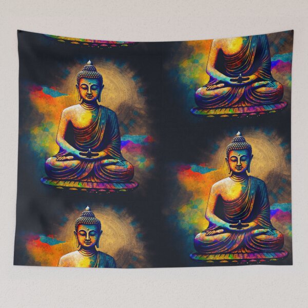 Item preview, Mesmerizing Colorful Buddha Artwork designed and sold by bharuarts.