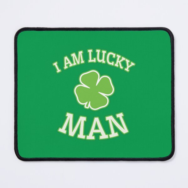 Item preview, I Am Lucky Man Green Clover Leaf designed and sold by bolkibox.