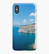 Island cliff and rocks wit turqoase color water iPhone Case/Skin